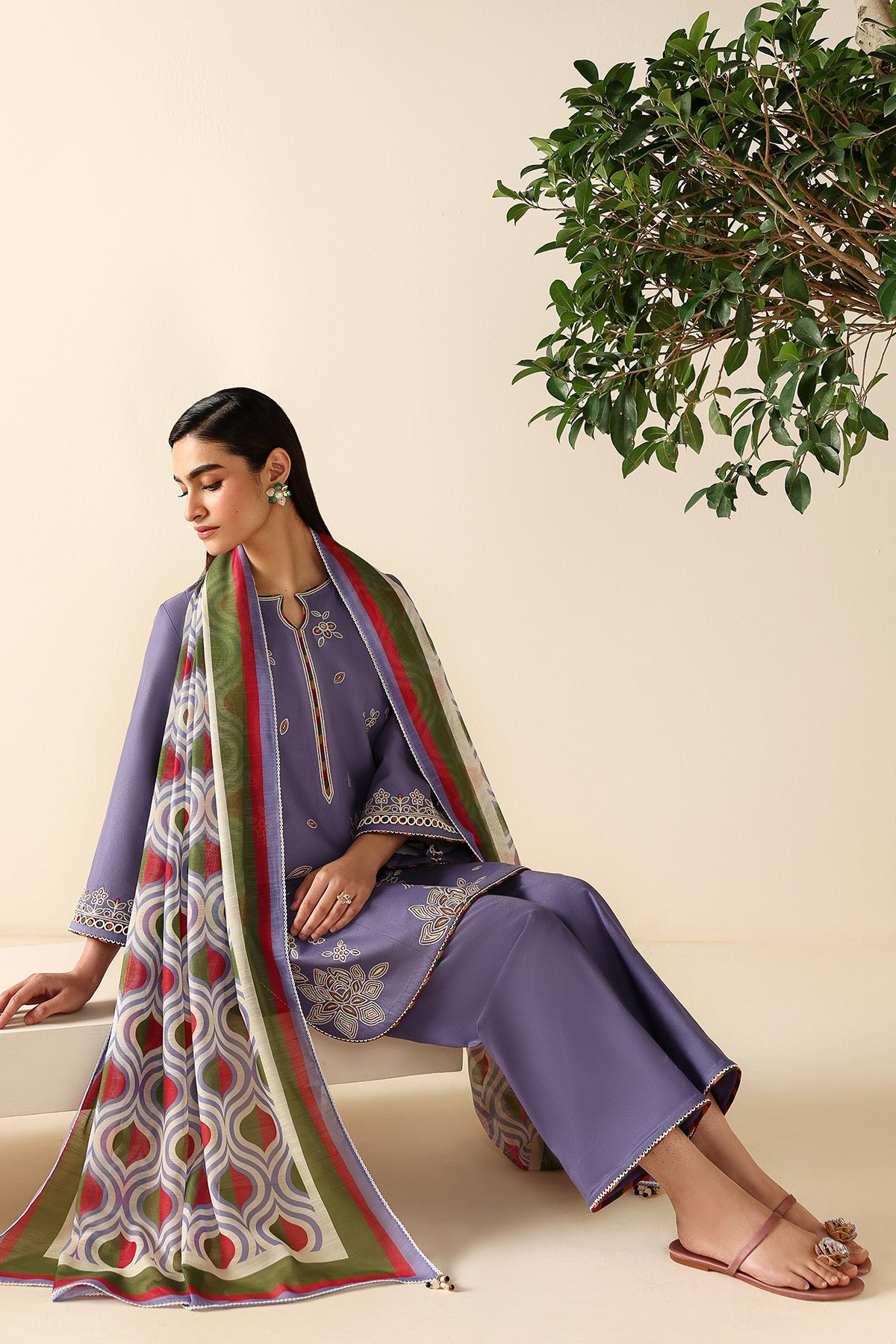 EMBROIDERED LAWN RTW-9336