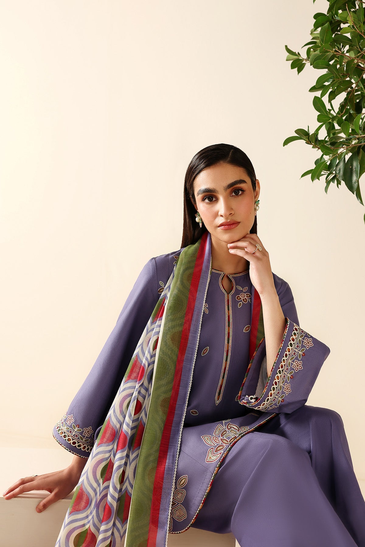 EMBROIDERED LAWN RTW-9336