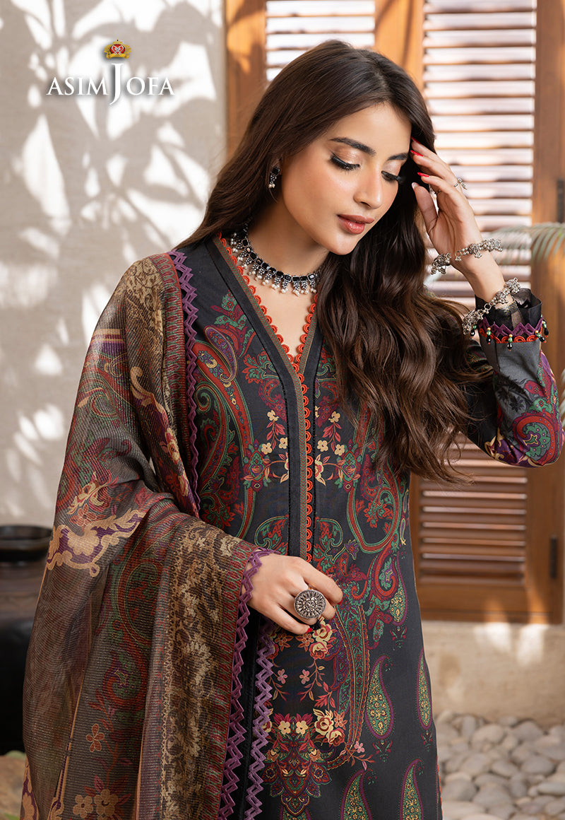 AJRW-27 DESIGNERS STITCHED PREMIUM WINTER COTTON 3 PCS