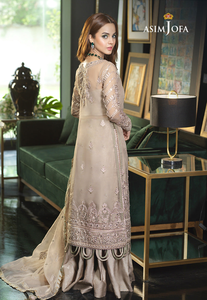 AJN-14 EMBROIDERED ORGANZA 3 PCS