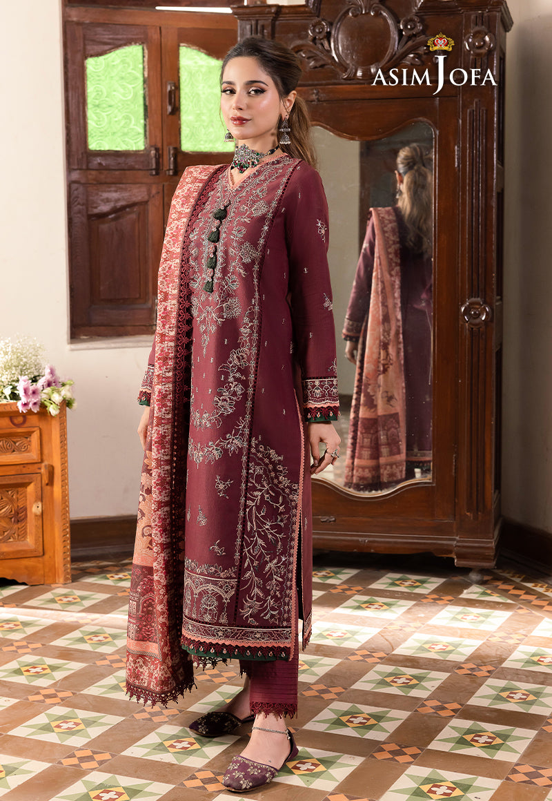 AJRW-34 EMBROIDERED STITCHED 3 PCS