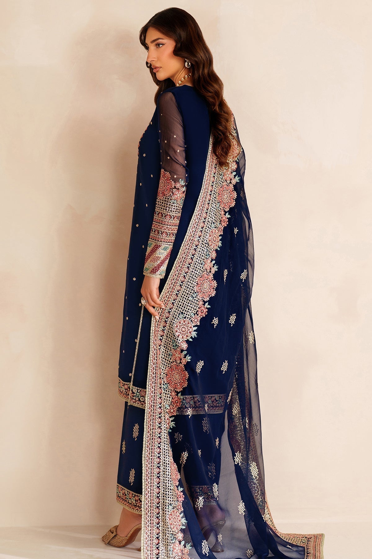 Farasha Style — Mairaz Navy Three-Piece Suit