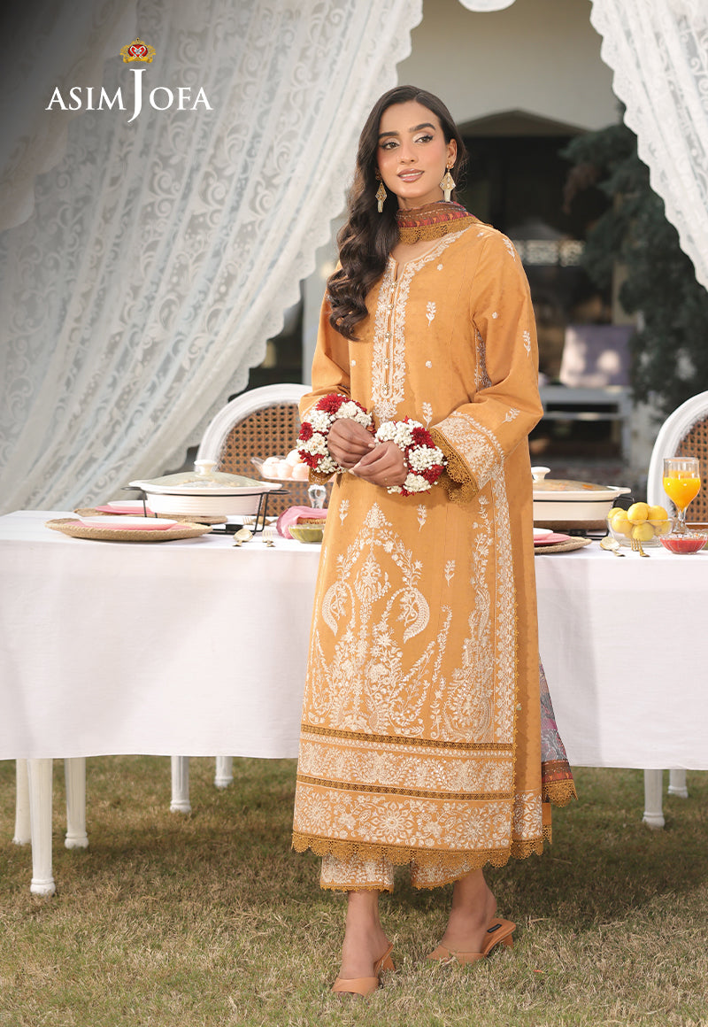 AJUBU-04 Embroidered Jacquard 3 Pcs