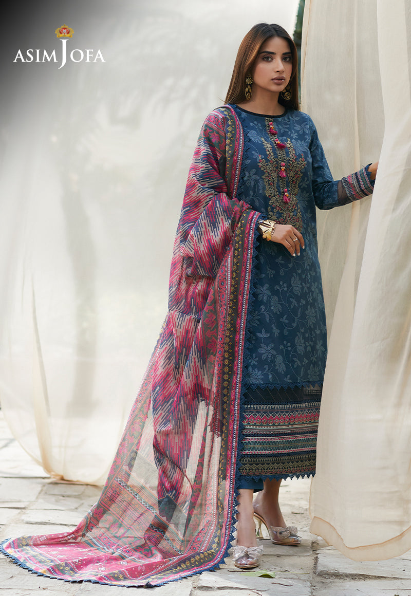 AJS-20 EMBROIDERED LAWN 2 PCS