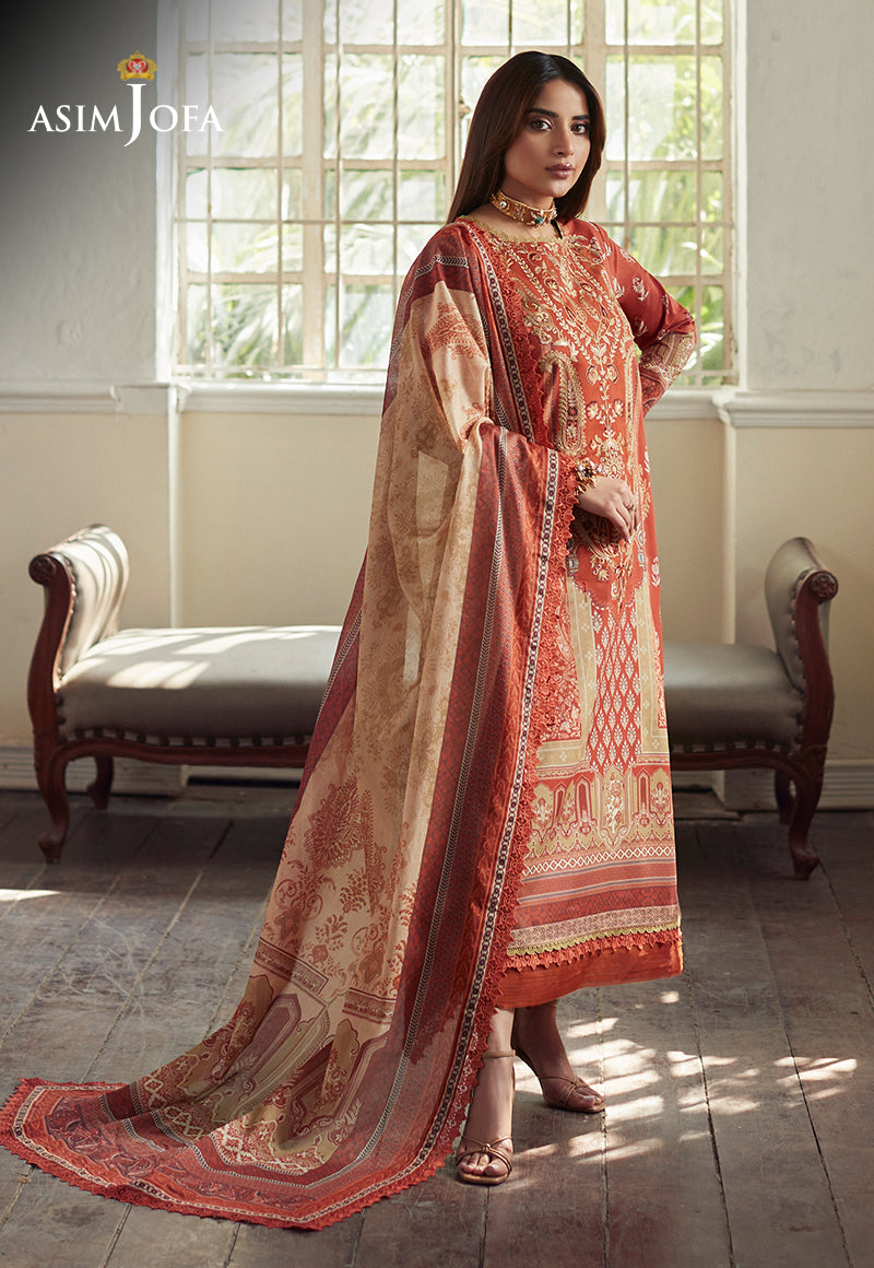AJS-15 EMBROIDERED LAWN 2 PCS