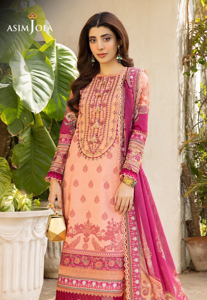 AJS-23 EMBROIDERED LAWN 2 PCS