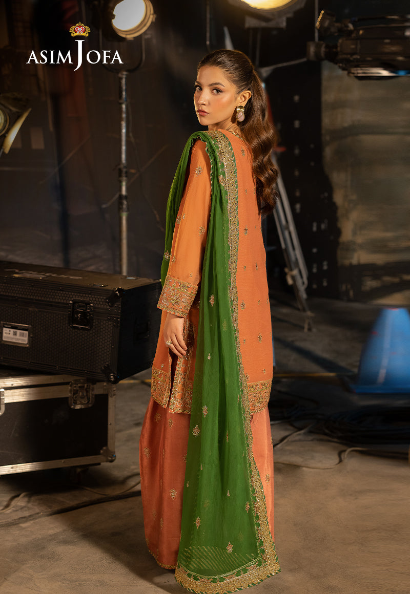 AJLF-03 EMBROIDERED CHIFFON 3 PCS