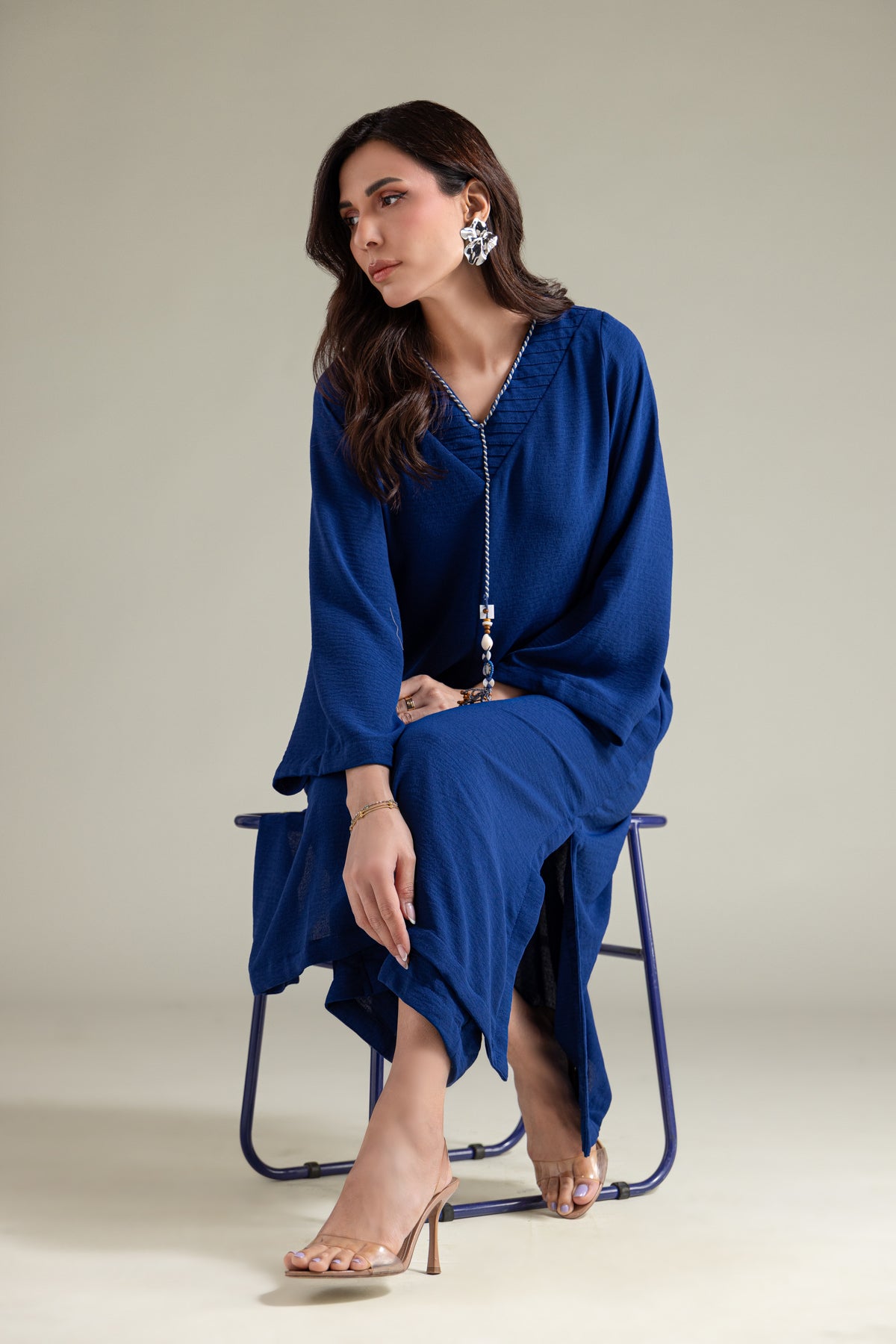 Blue Georgette Kurta