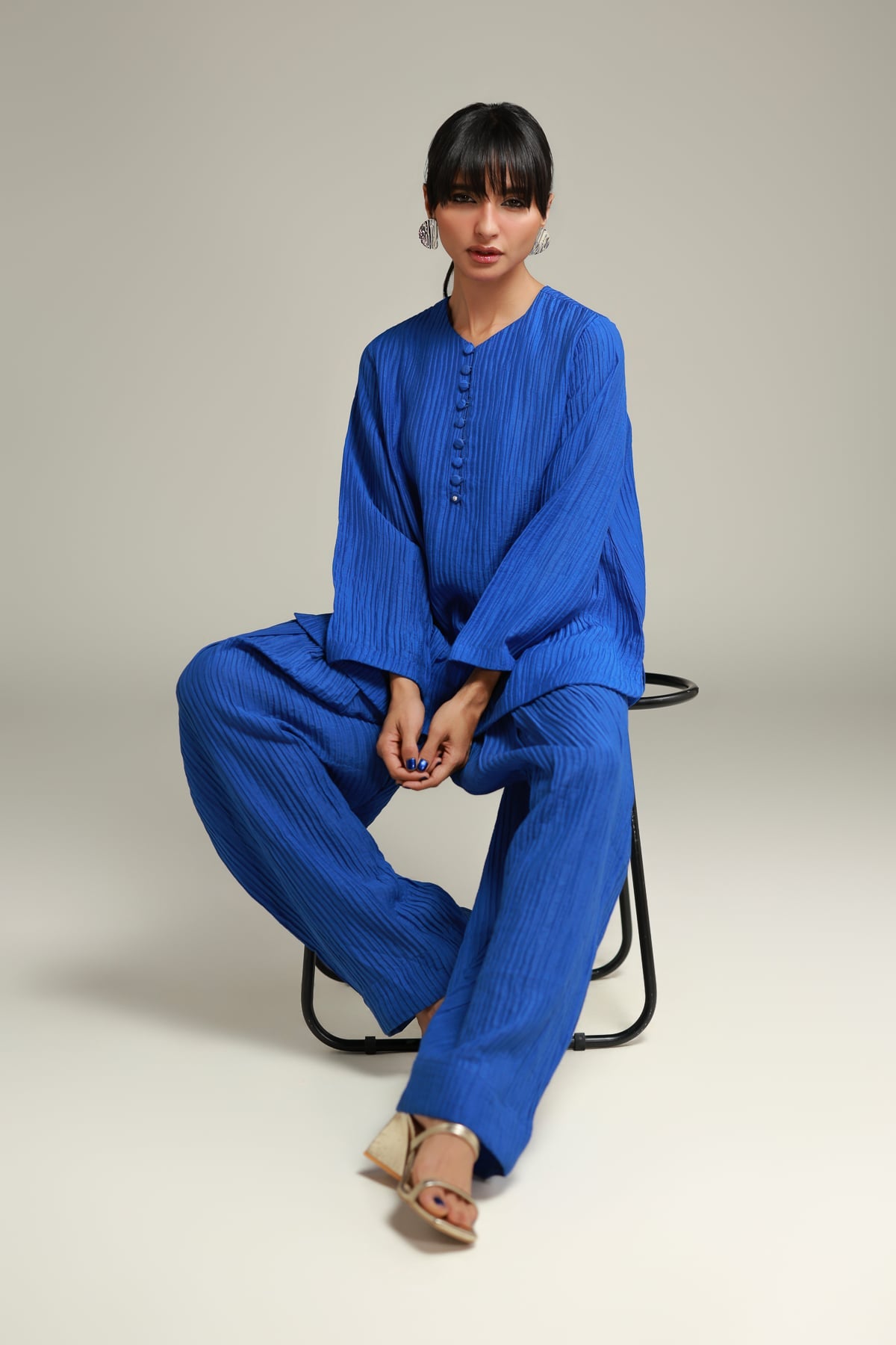Short Blue Kurta