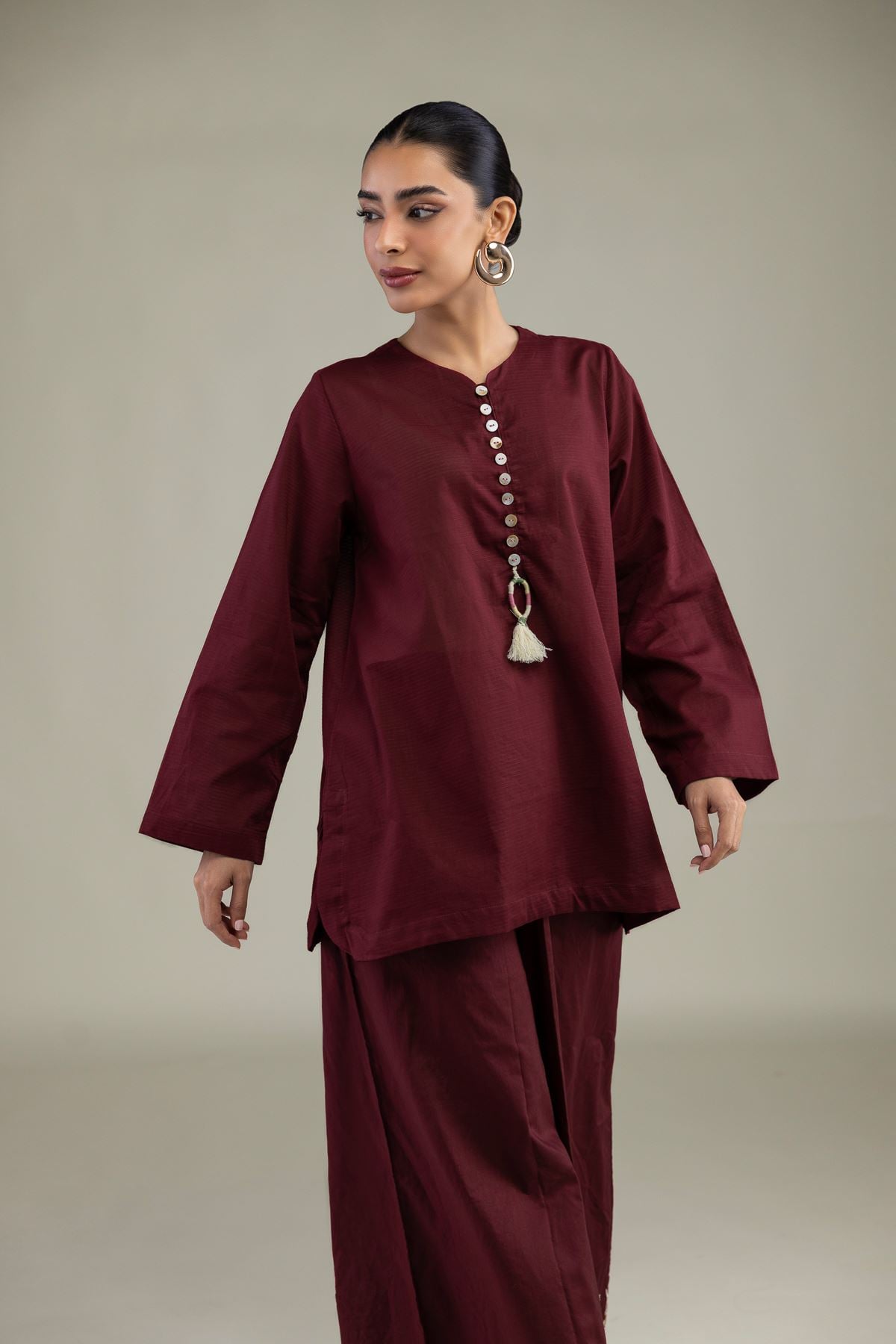 Solid Cotton Kurta