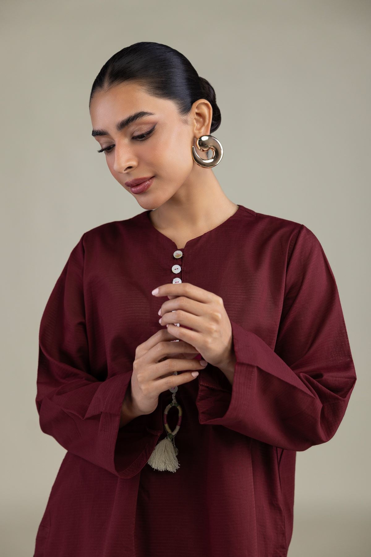 Solid Cotton Kurta