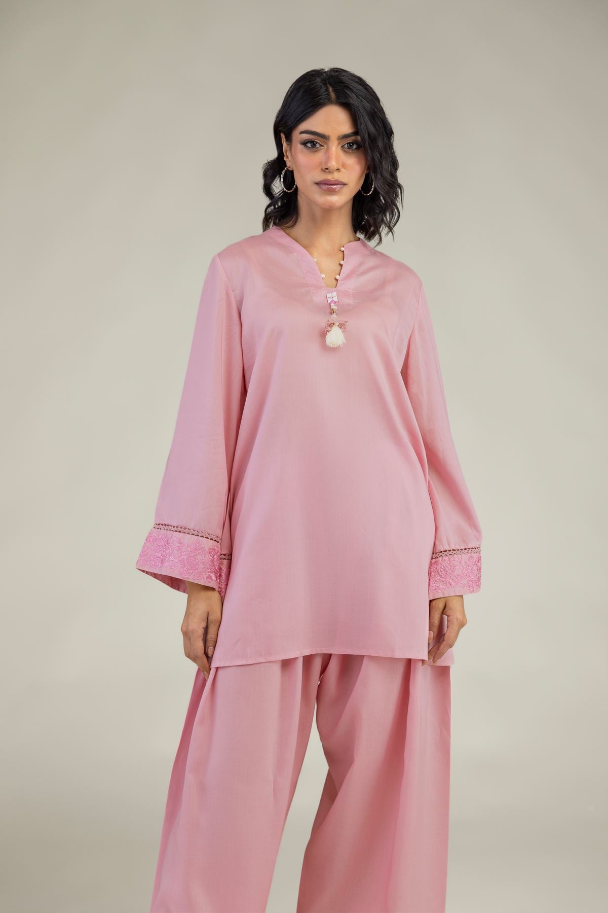 Short V-Neck Kurta