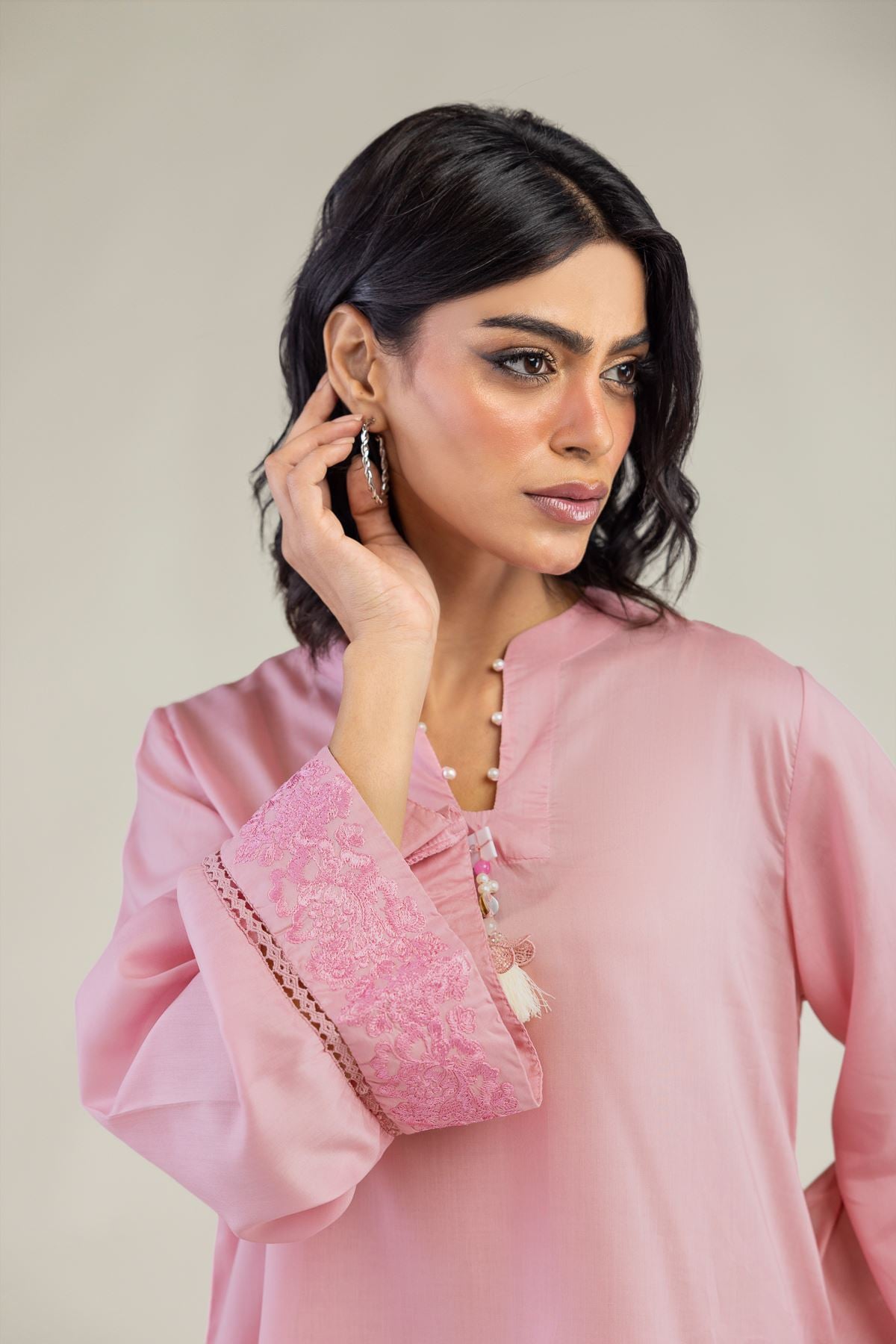 Short V-Neck Kurta