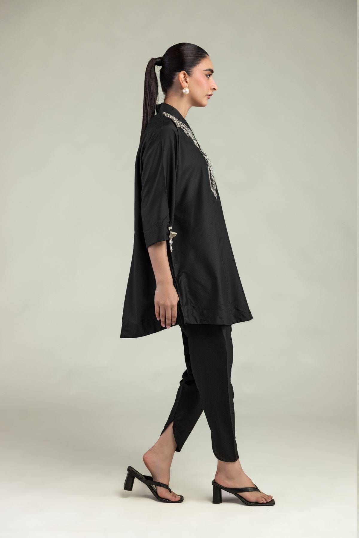 Lawn Solid Shalwar