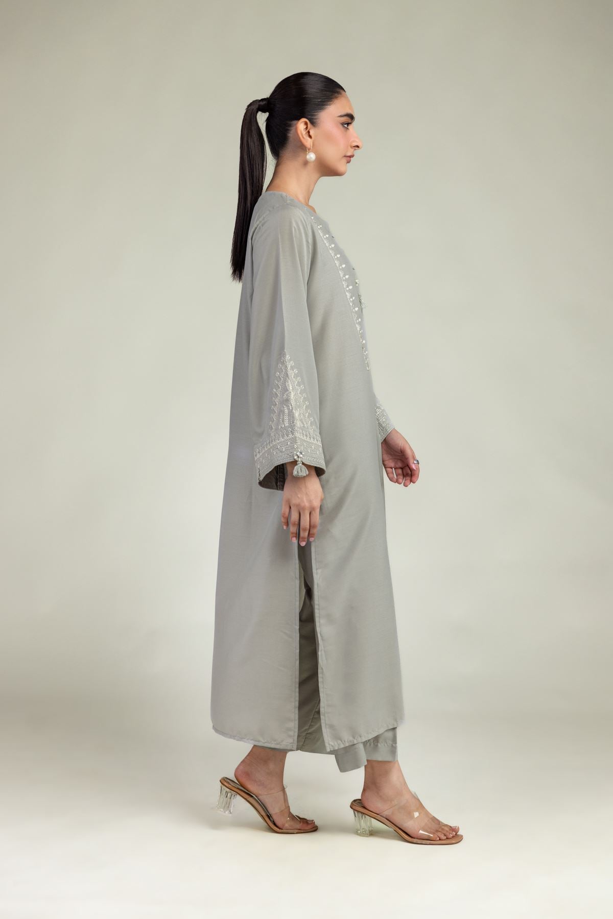 Gray Lawn Pants