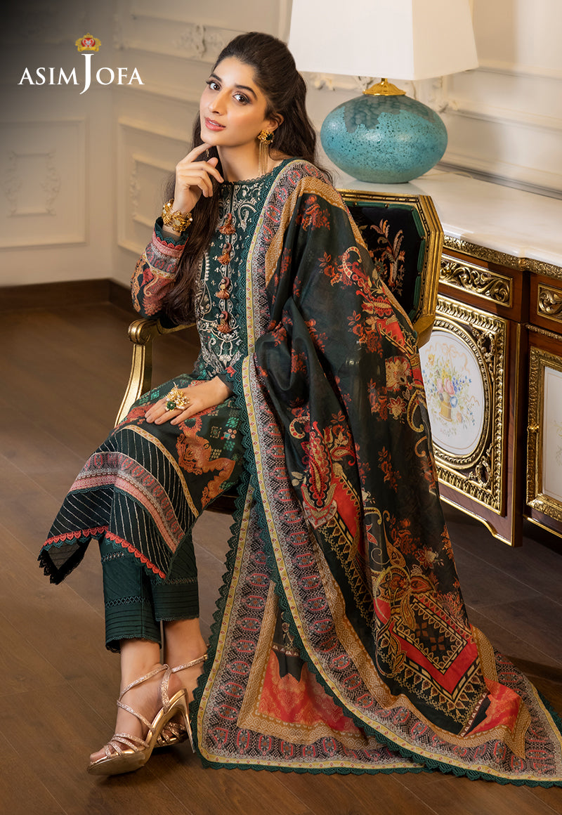 AJS-11 EMBROIDERED LAWN 2 PCS