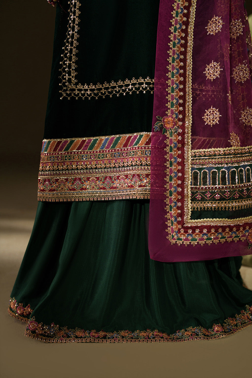 IV-74 Embroidered Velvet