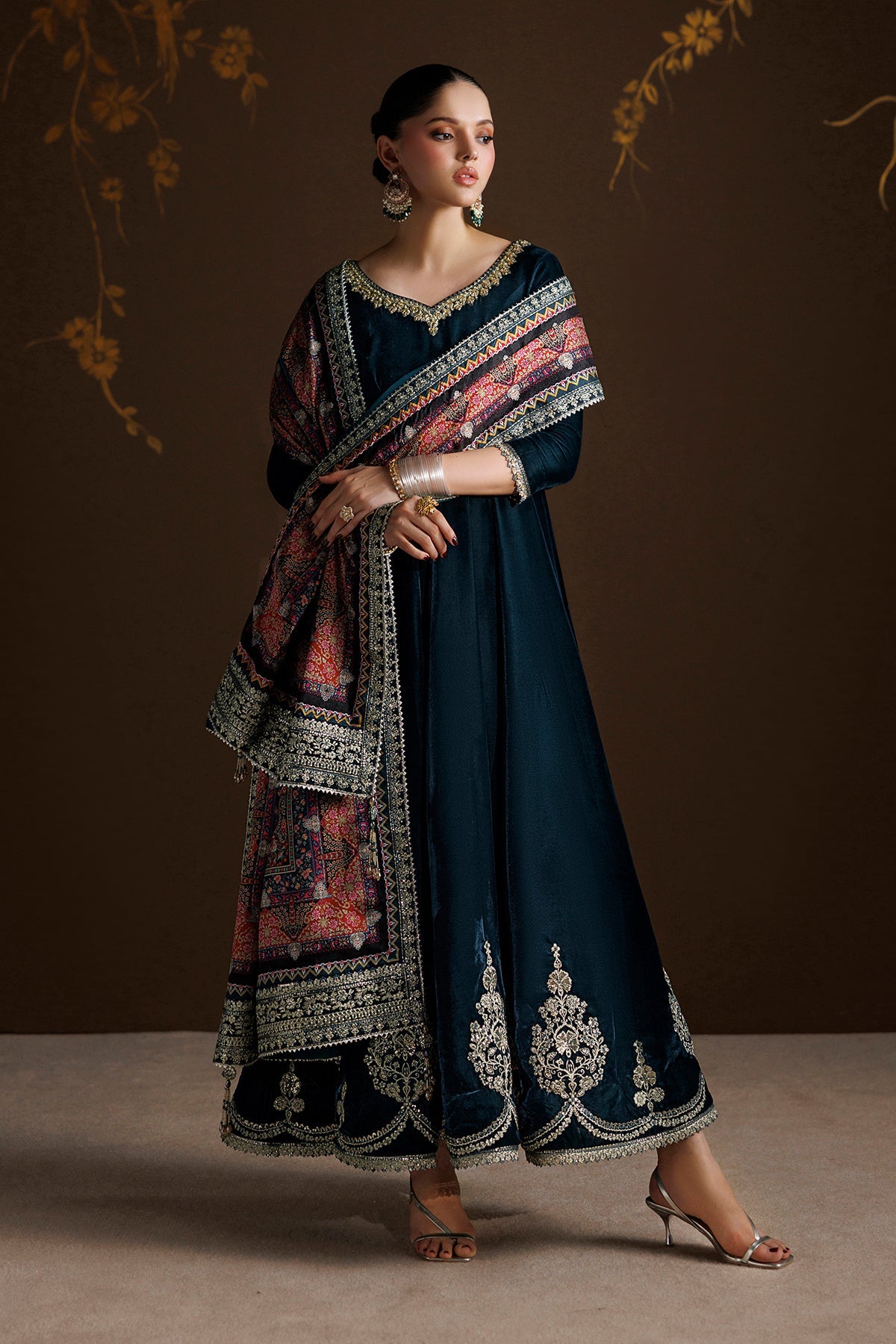 EMBROIDERED VELVET PR-1410