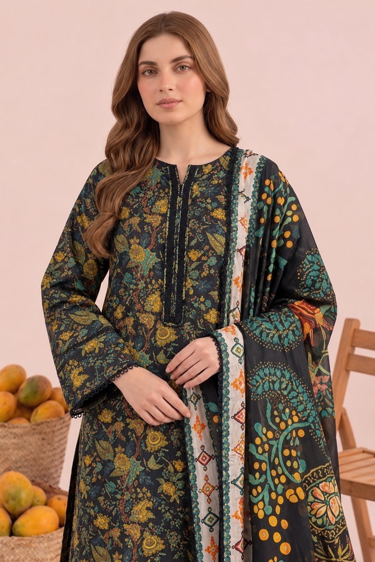 3-PC Stitched Embroidered CPM-6-239