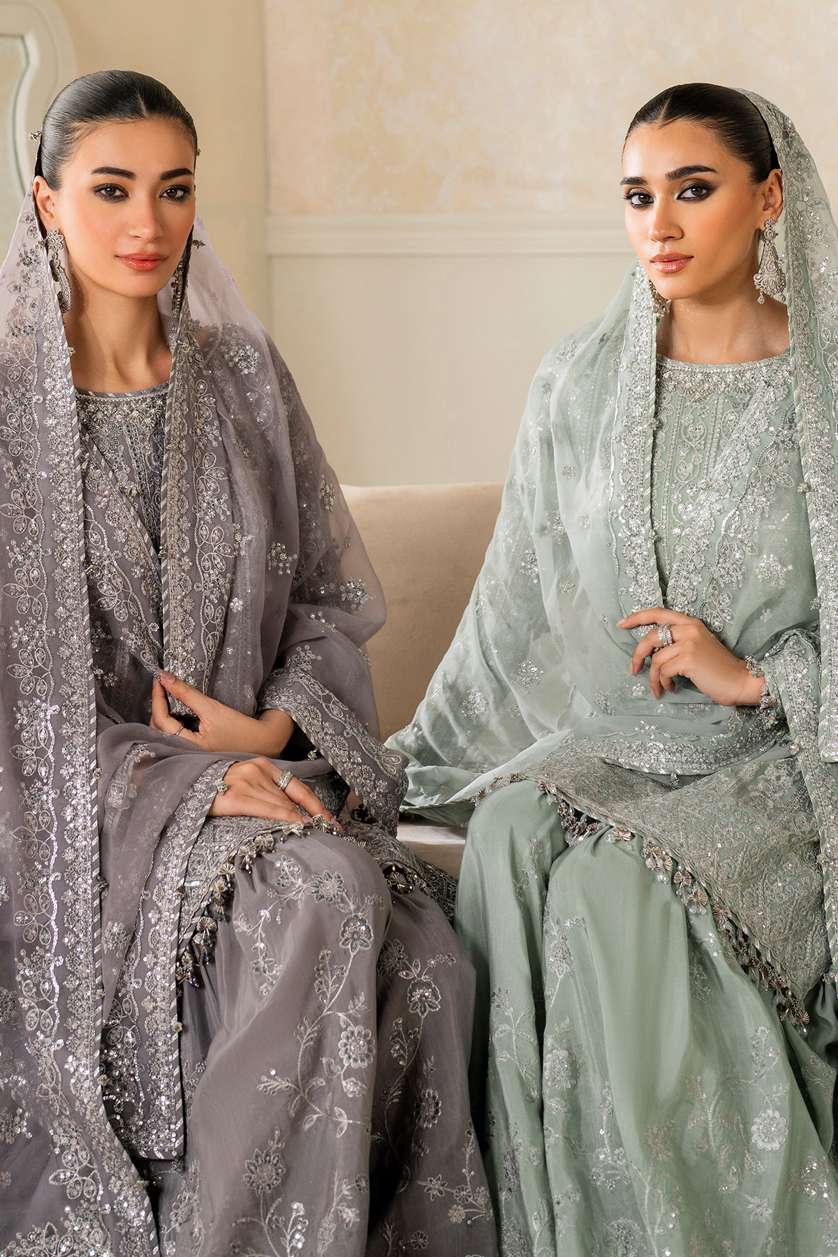 EMBROIDERED CHIFFON UF-4160