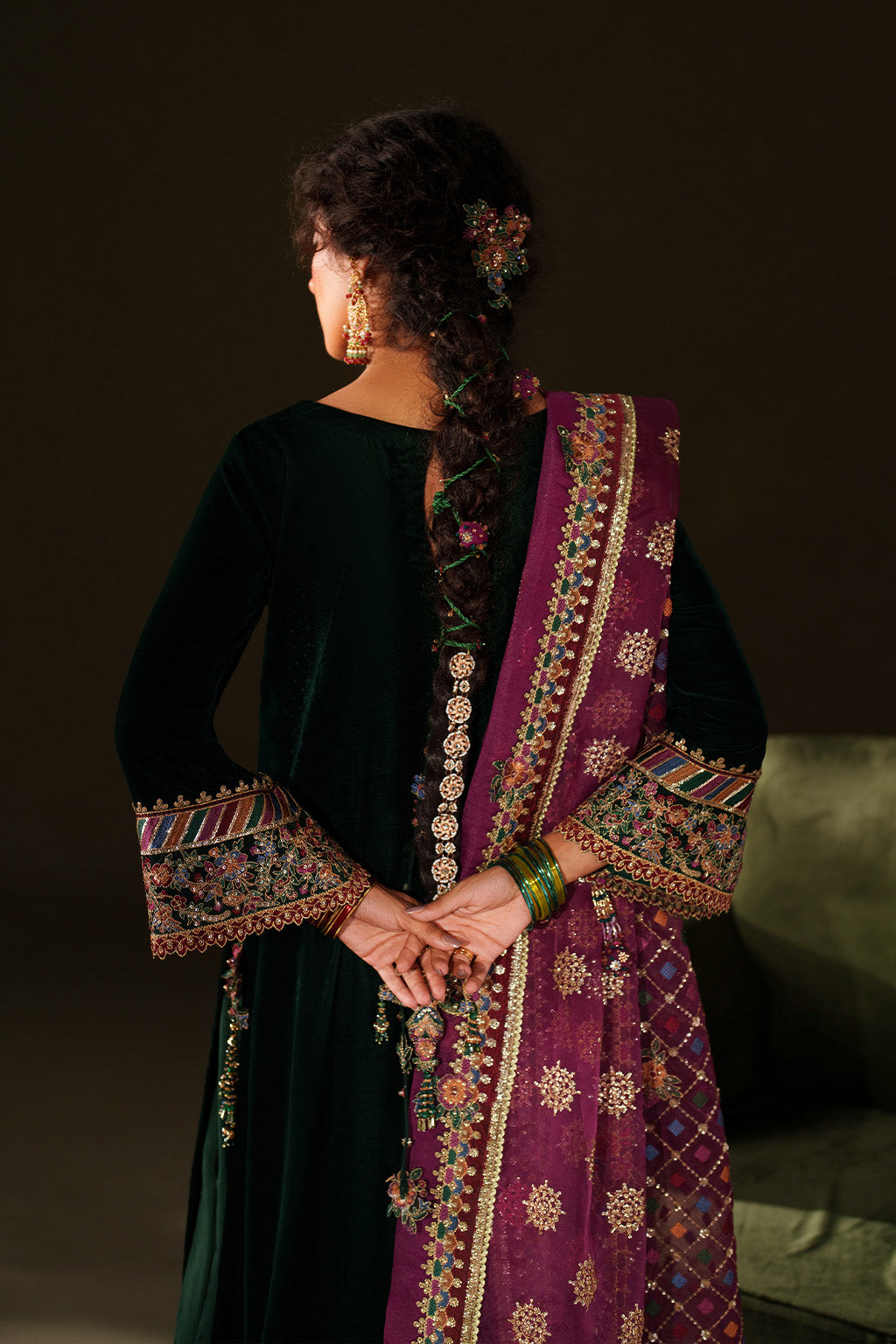 IV-74 Embroidered Velvet