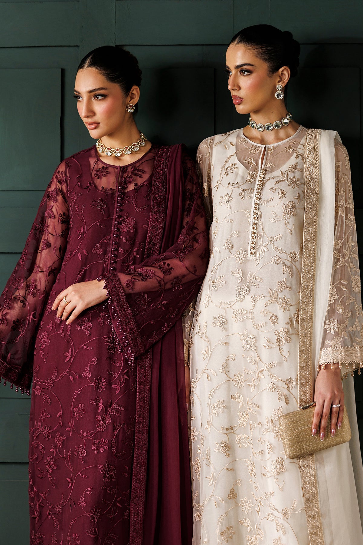 EMBROIDERED CHIFFON UF-4437
