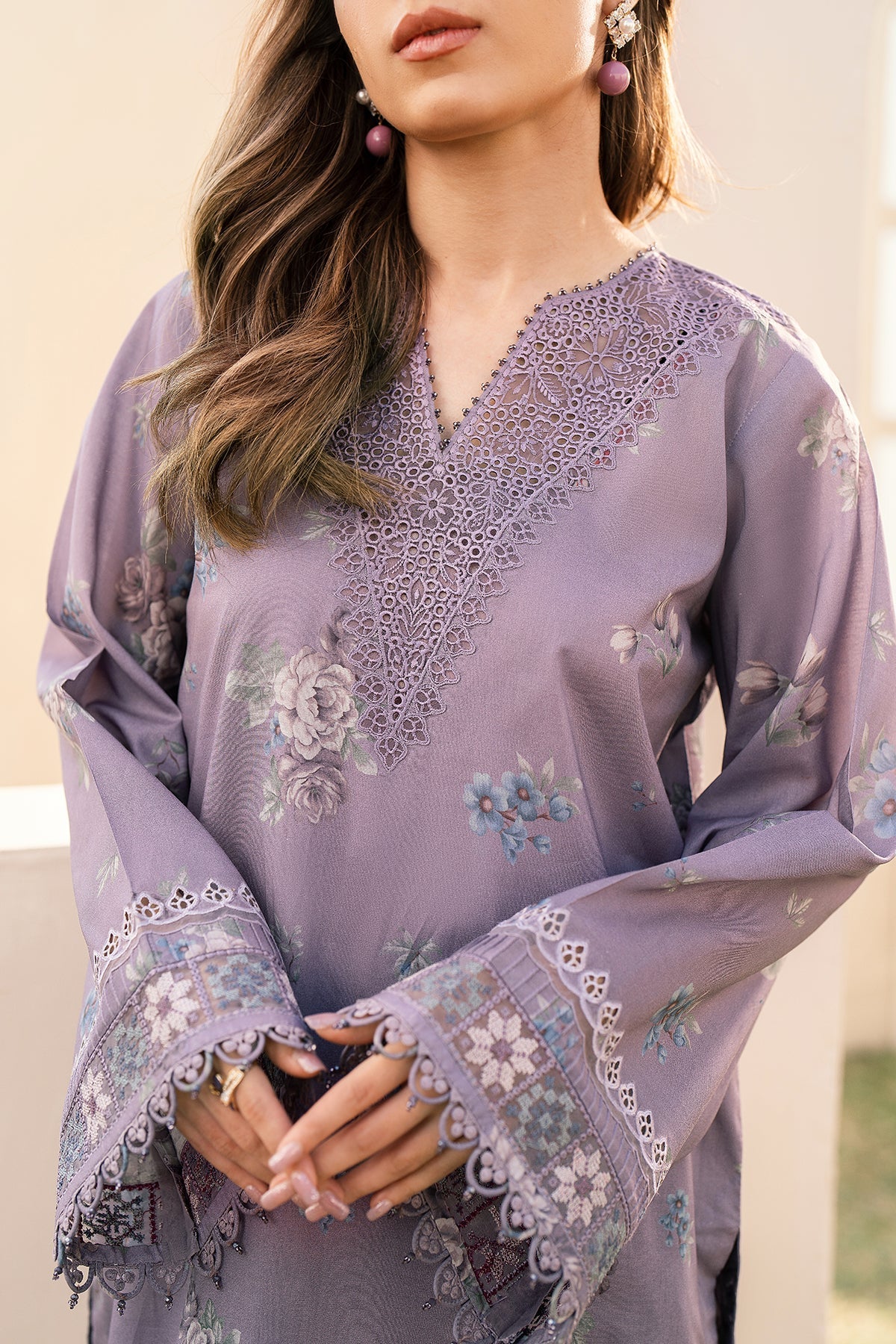 EMBROIDERED PRINTED LAWN SF-600