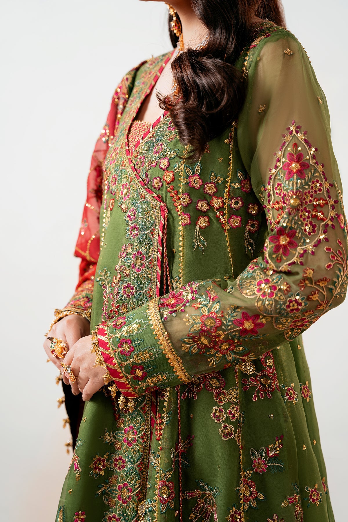 EMBROIDERED CHIFFON UF-4037