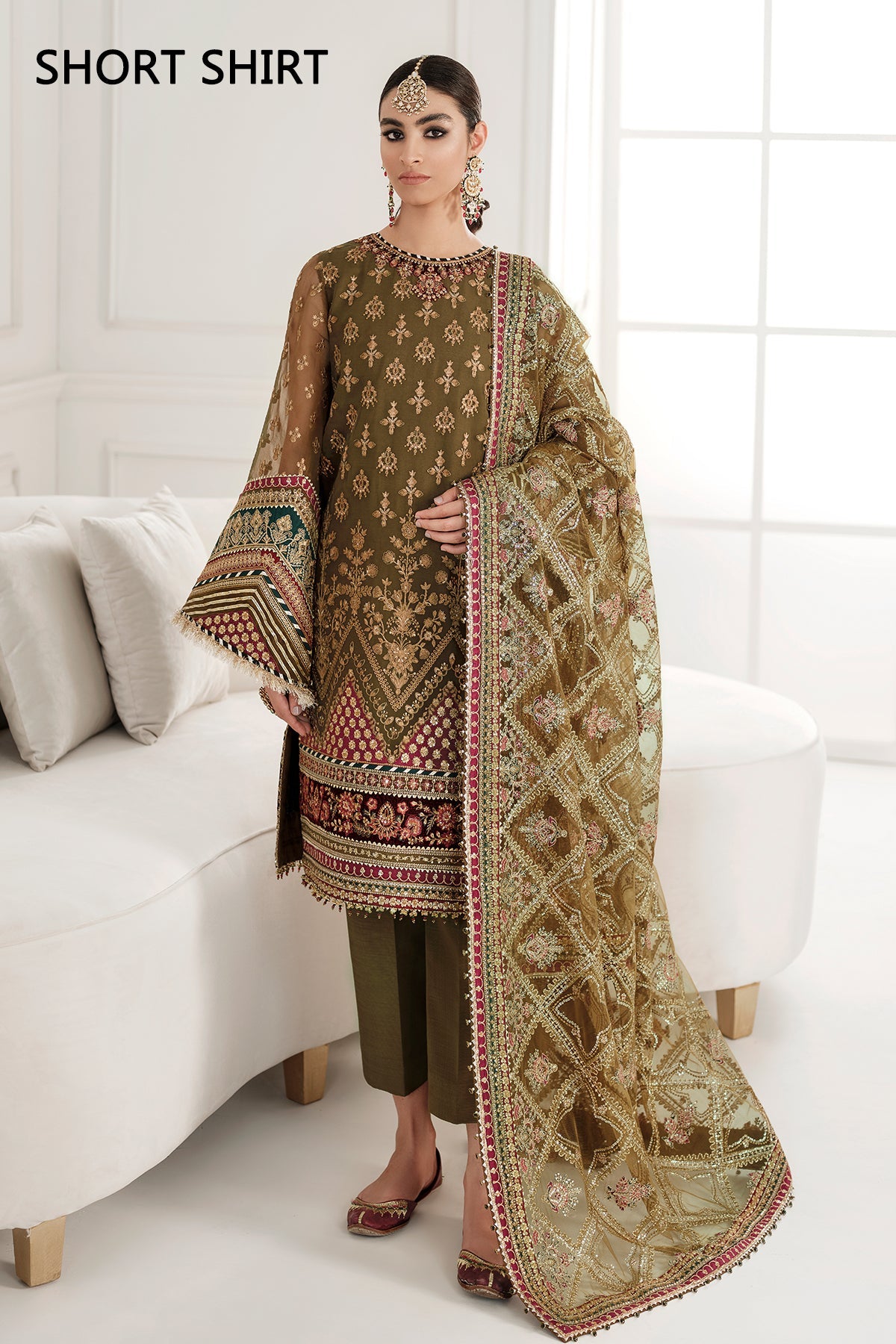 EMBROIDERED CHIFFON CH10-06 STITCHED