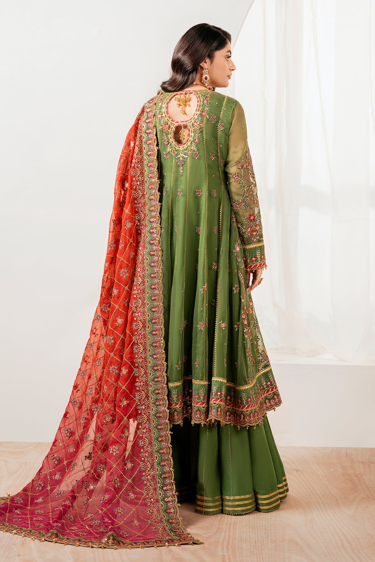 EMBROIDERED CHIFFON UF-4037