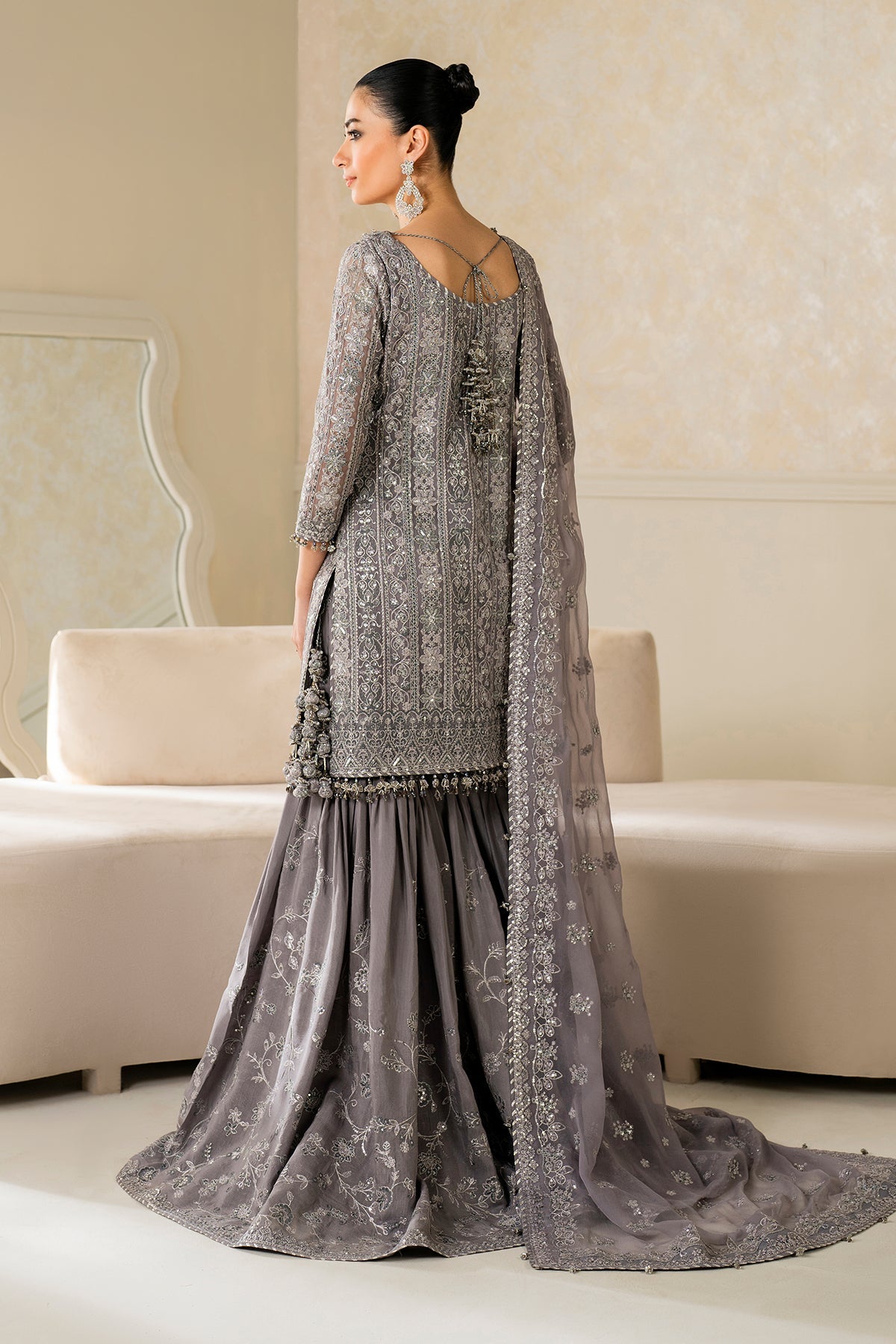 EMBROIDERED CHIFFON UF-4161