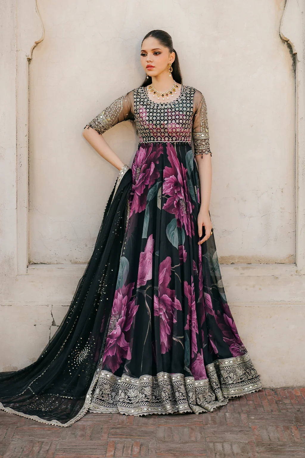 Iznik Luxury Chiffon Embroidered Collection Unstitched UE-321