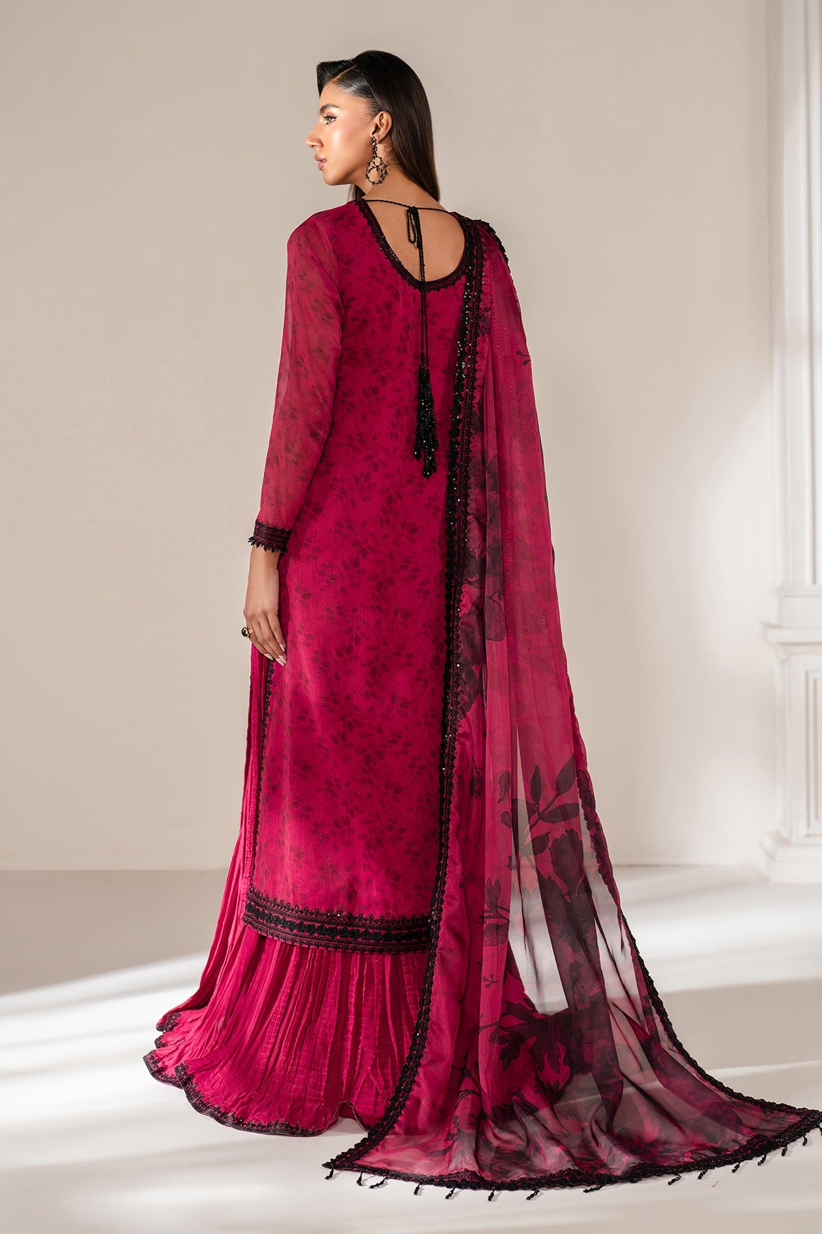 EMBROIDERED CHIFFON SF-4138