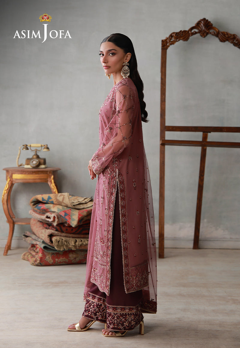 AJLPN-03 Embroidered Poly Net Stitched 3pcs
