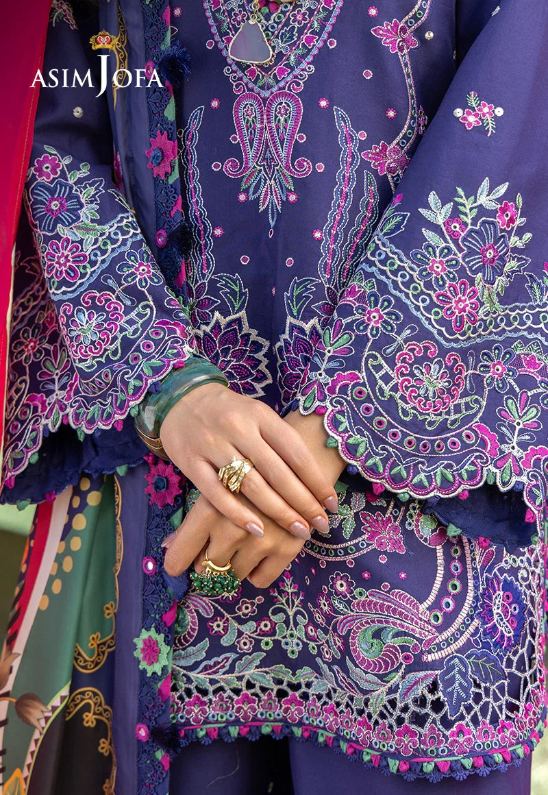 AJULW-03 Embroidered Lawn Unstitched 3 Pcs