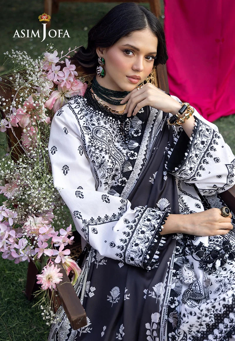 AJULW-04 Embroidered Lawn Unstitched 3 Pcs