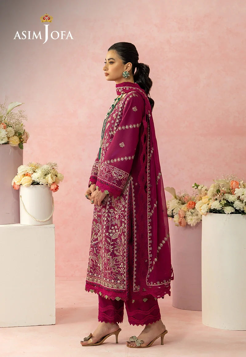 AJULW-02 Embroidered Lawn Unstitched 3 Pcs