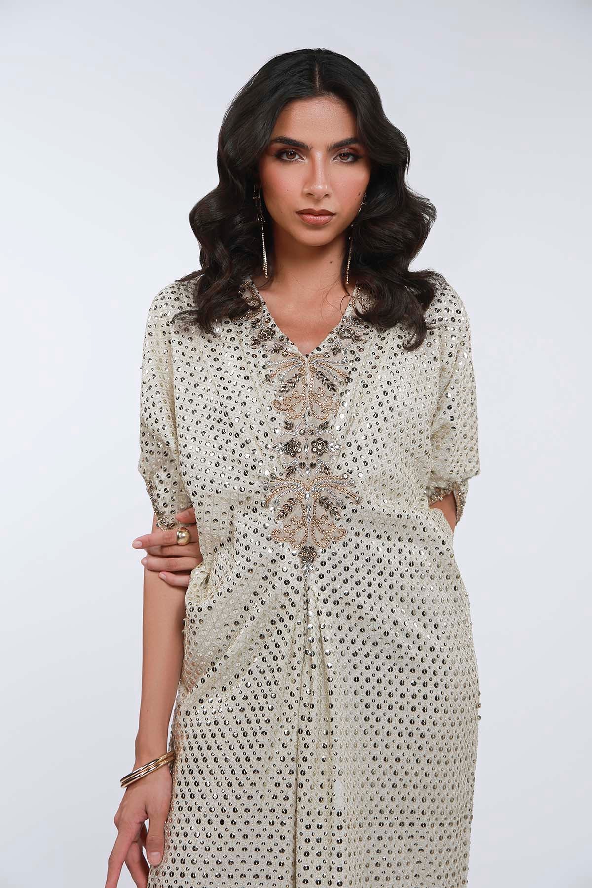 The Noore Ivory Kaftan