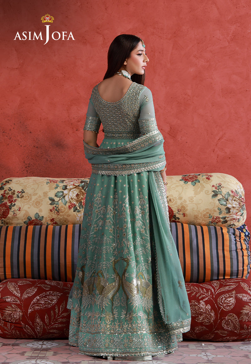 AJULN-04 Embroidered Chiffon Unstitched 3 Pcs