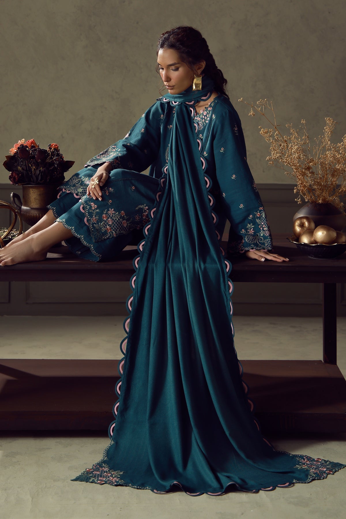Teal Flora