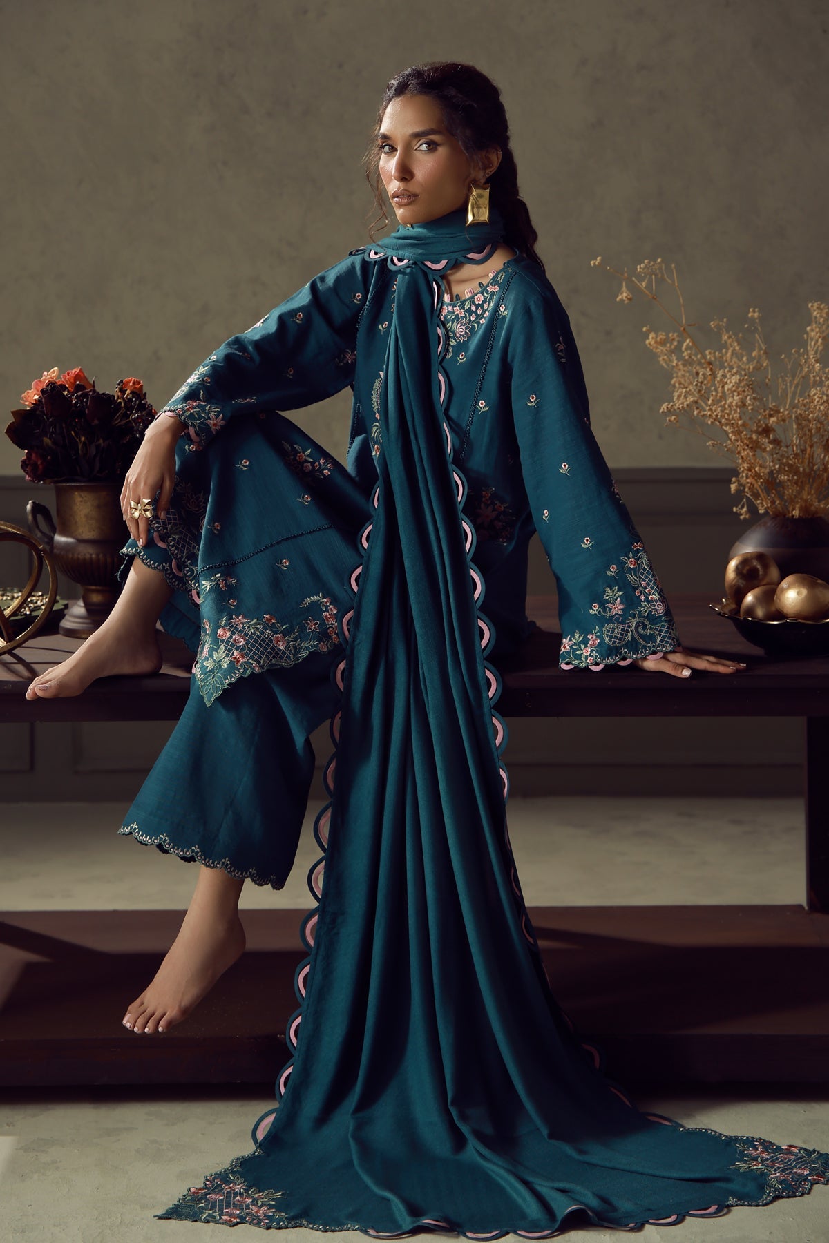Teal Flora