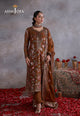 AJULN-03 Embroidered Chiffon Unstitched 3 Pcs