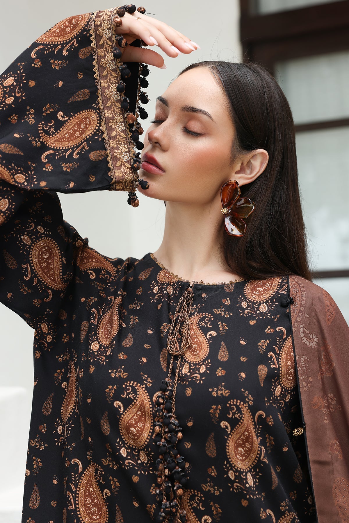 EMBRIODERED VISCOSE SILK SF-4613