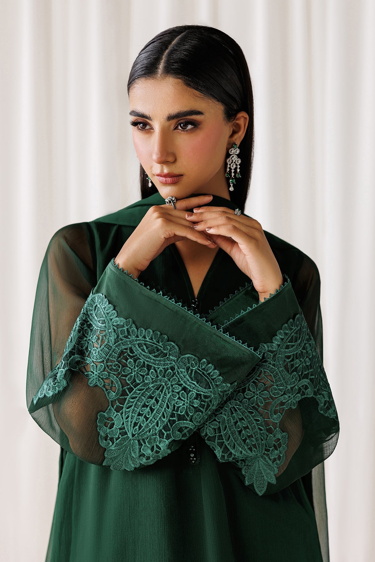 EMBROIDERED CHIFFON EN-1301
