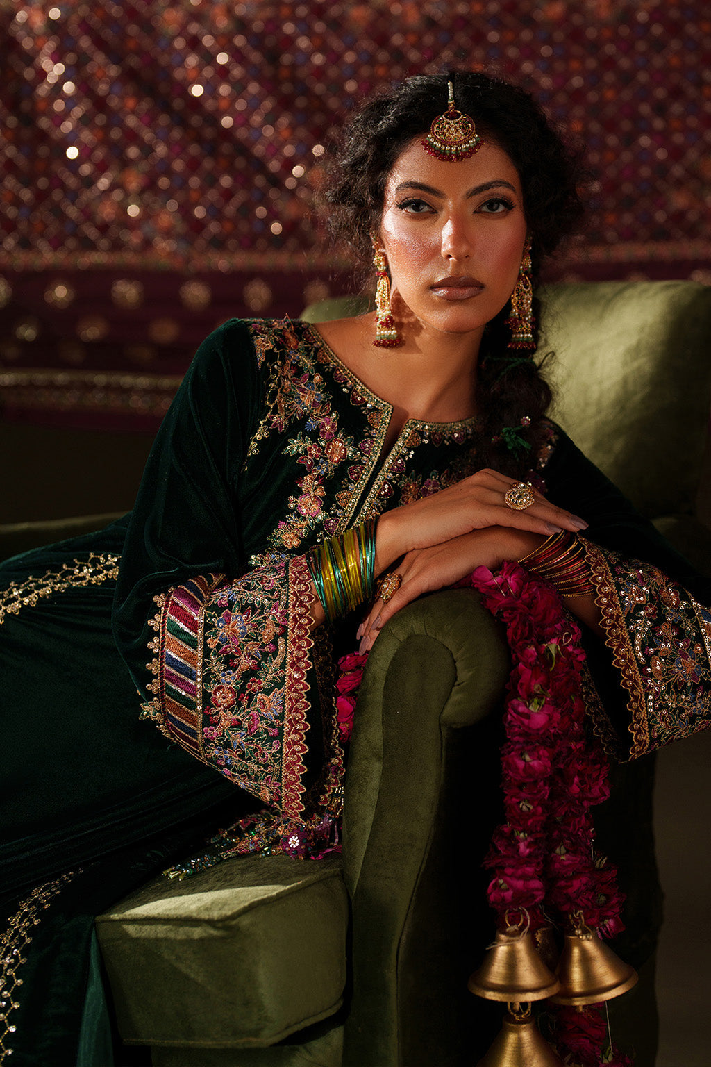 IV-74 Embroidered Velvet