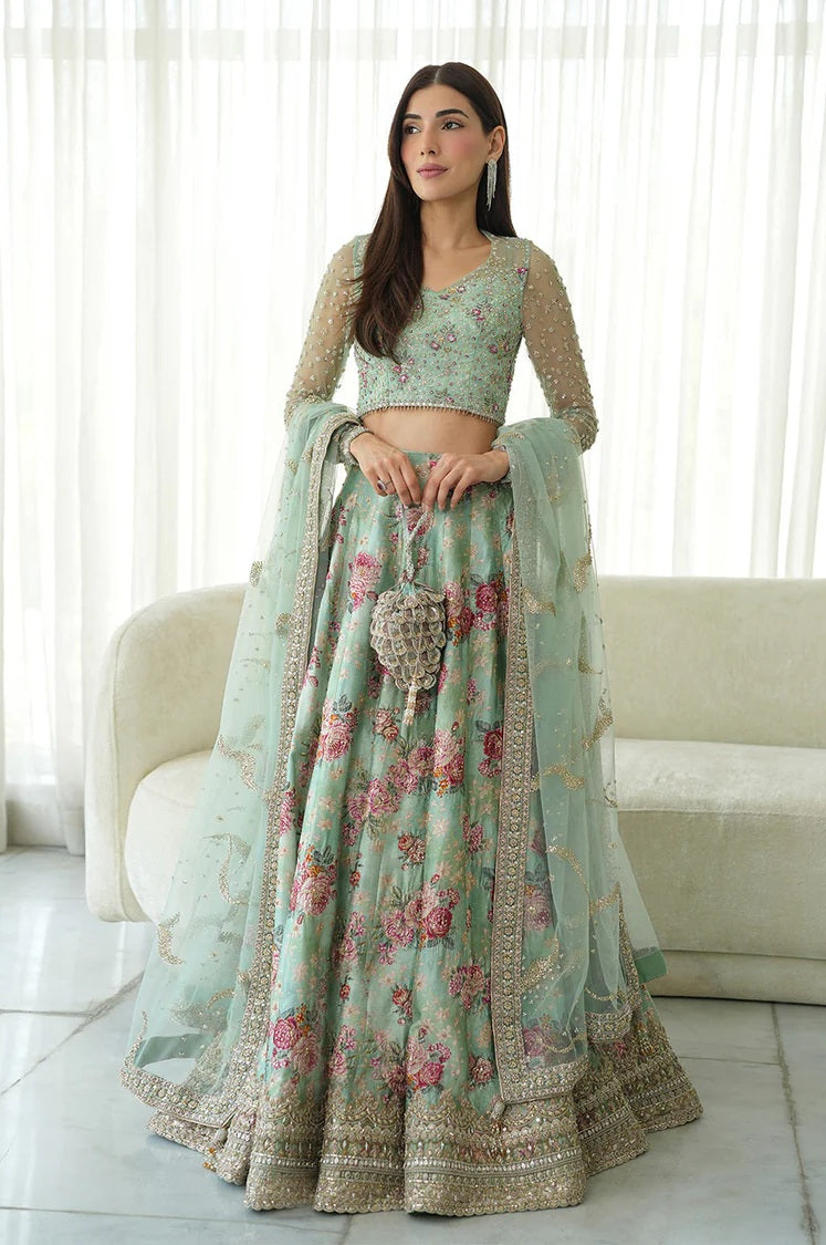 Rosabelle- Luxury Silk Embroidered 3 Piece Unstitched