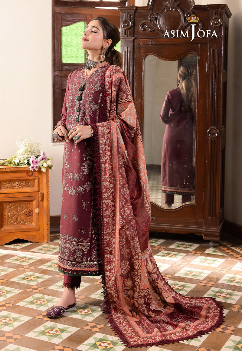 AJRW-34 EMBROIDERED STITCHED 3 PCS