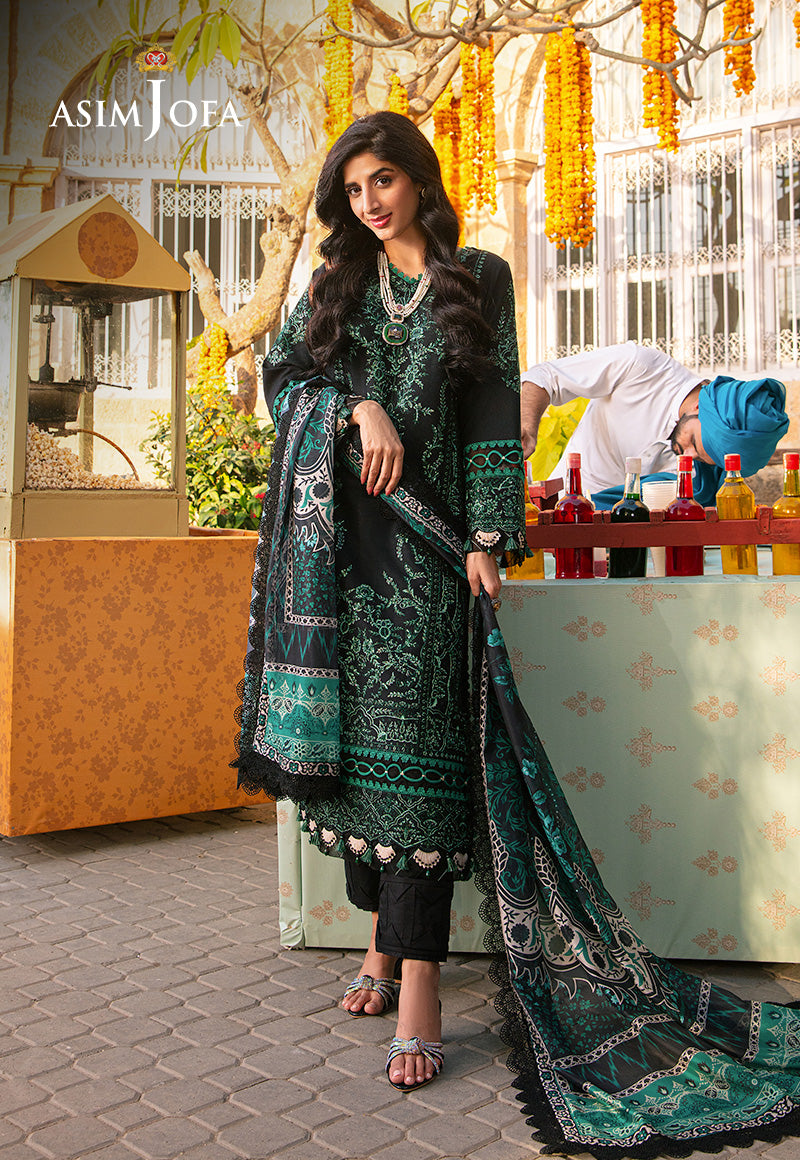 Ajso-80 Unstitched 2 Pcs Shirt Dupatta