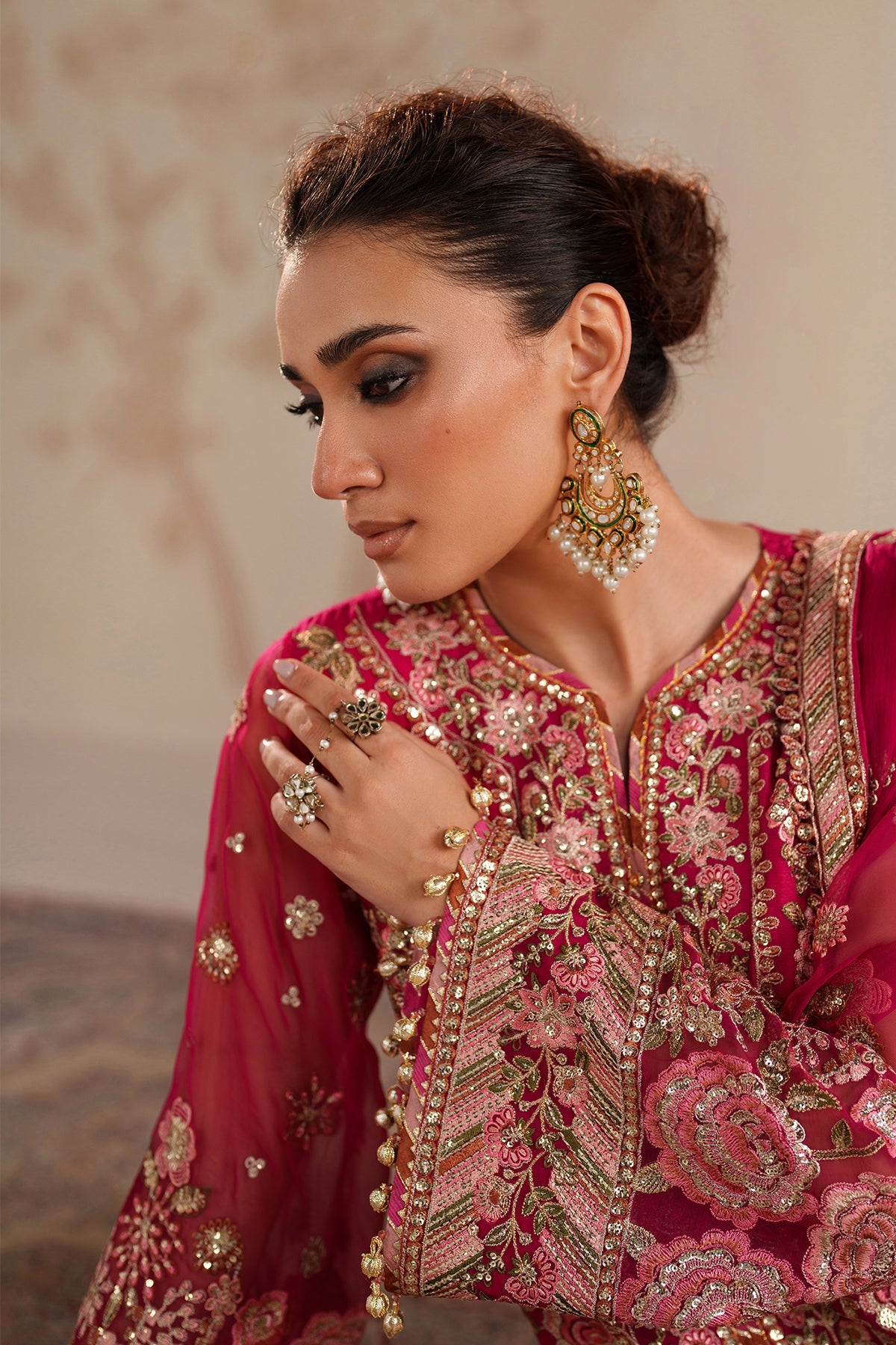 EMBROIDERED CHIFFON SF-4363