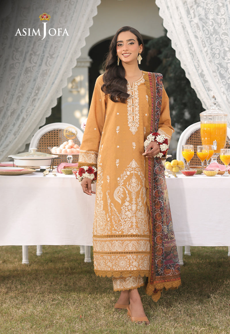 AJUBU-04 Embroidered Jacquard 3 Pcs